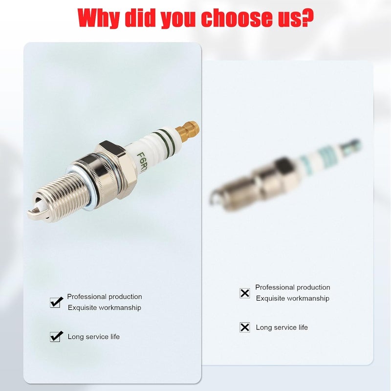 SOAJEE Spark Plug for GX120 GX140 GX160 GX200 GX240 GX270 GX340 GX390 GC160 GCV160 KT196 Mb165 Mb200 CT200U BT200X 120cc 160cc 196cc 212cc 208cc 224cc 301cc 292cc 420cc 338cc 439cc 440cc 459cc 5PCS - Image 5